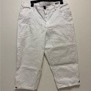 Gloria Vanderbilt Women's Crisp White Relaxed Jean Capris